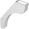 Ekena Millwork 3 1/2-in. W x 20-in. D x 28-in. H Legacy Architectural Grade PVC Knee Brace BRCP035X20X28LEC - alternate 6